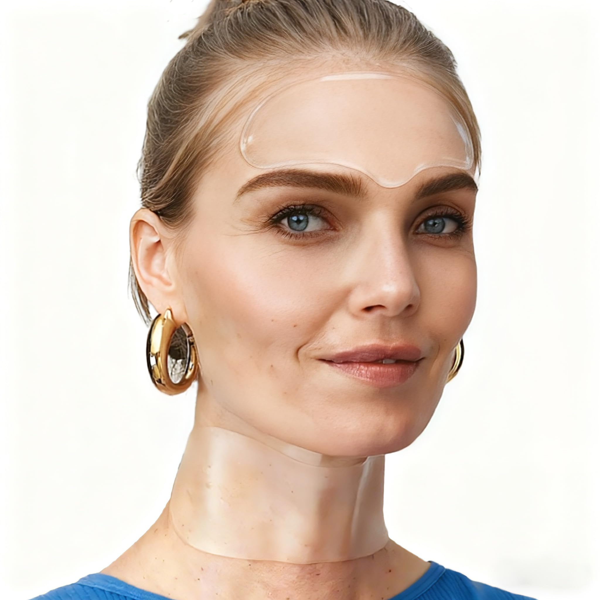 Photo 1 of 10PCS Forehead & Neck Wrinkle Patches Set. Reusable Night Silicone Anti-Wrinkle Patches, Effectively Locks in Moisture, Improves Wrinkles and Restores Skin Firmness.(3-5 Month Supply)