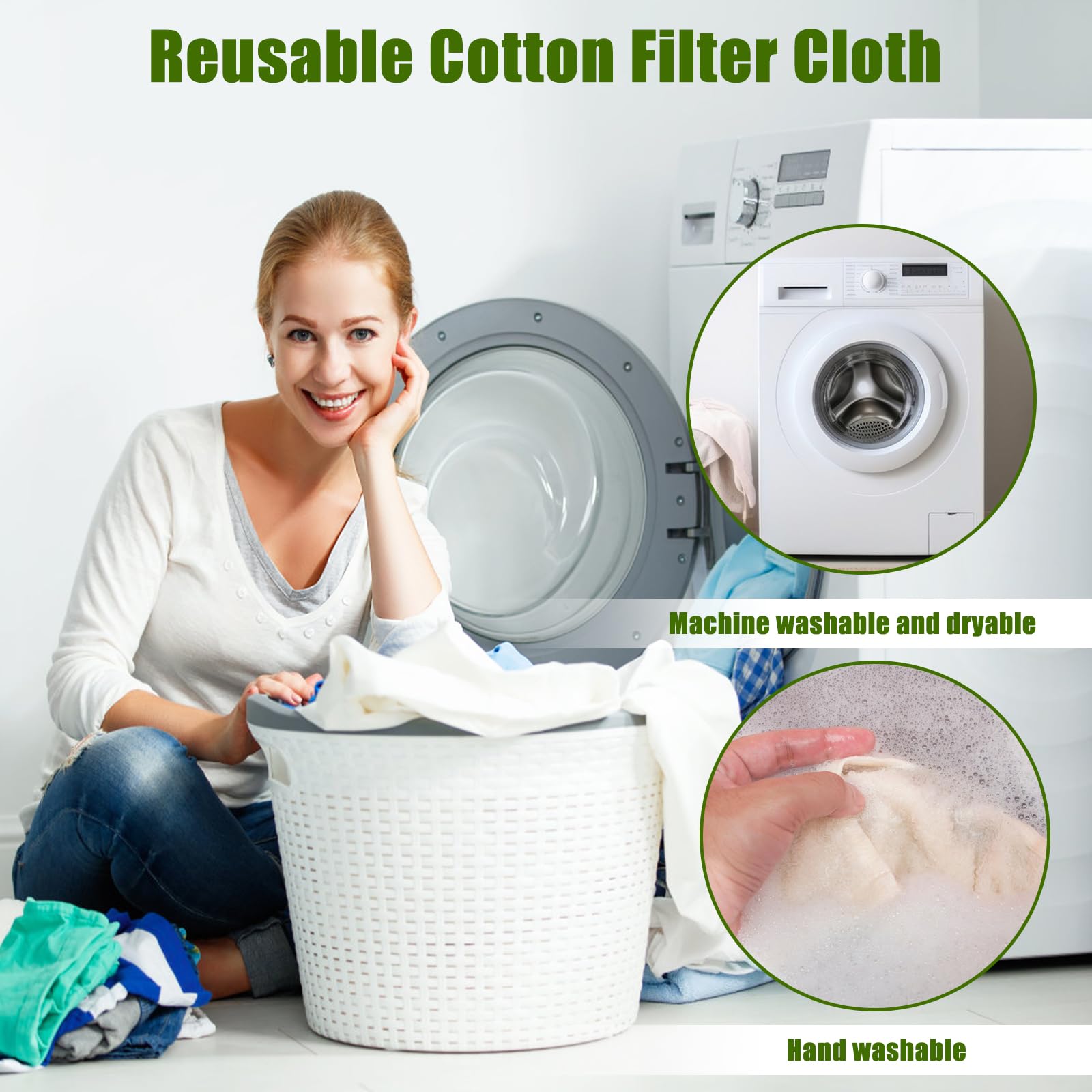 4 Stück Passiertuch, 50 x 50 cm Käsetuch Waschbares Mulltuch, Ungebleichte Dichtegrad 100 Cheesecloth Wiederverwendbar zum Sieben von Saft Käse Tee Nussmilch Suppe Joghurt Tofu 8