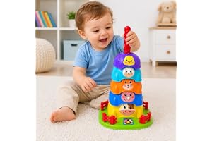 Brinquedos para Bebê Torre Giratória Fazendinha Animais Educativo