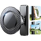 Dawinga Magnetic Golf Cart Phone Holder, Strong Magnet Compatible with MagSafe iPhone 17-12 and Android, Golf Gifts for Men Women Golfers Dad Husband Him, Golf Accessories Fits EZGO Club Car Yamaha