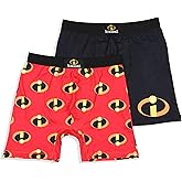 Disney Mens' 2 Pack The Incredibles Boxers Underwear Boxer Briefs