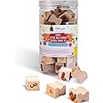 Arabic Alphabets & Number Wooden Stamps with Ink Pad in Jar– Educational Learning & Development Tool for Kids – Fun Montessori Arabic Language & Number Recognition Set for Toddlers & Preschoolers