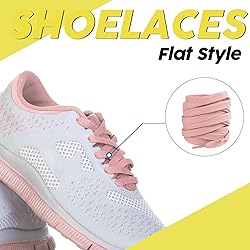 LUOFMISS 2 Pairs Flat Shoe Laces 5/16" Athletic