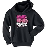 Threadrock Big Girls' Live Love Dance Youth Hoodie Sweatshirt