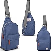 ORI LONDON Crossbody Bag - Nylon Travel Sling Bag for Women & Men with Chunky Zippers - The Willesden