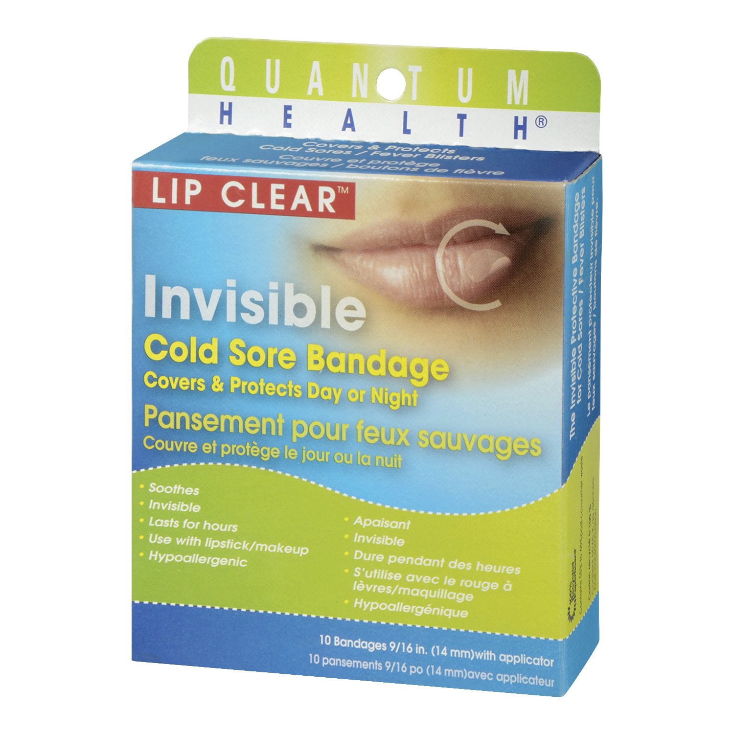 Quantum Health Lip Clear Invisible Cold Sore Bandage, To Help Soothe