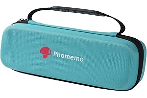Phomemo Carrying Case, Compatible with TATTMUSE A285M/M832/M834/M835/M832D Portable Printers - Wireless Mobile Travel Storage for Printer, Paper & USB Cable - Box Only, Green