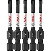 Bosch ITT20205 5 Pc. Impact Tough 2 In. Torx #20 Power Bits