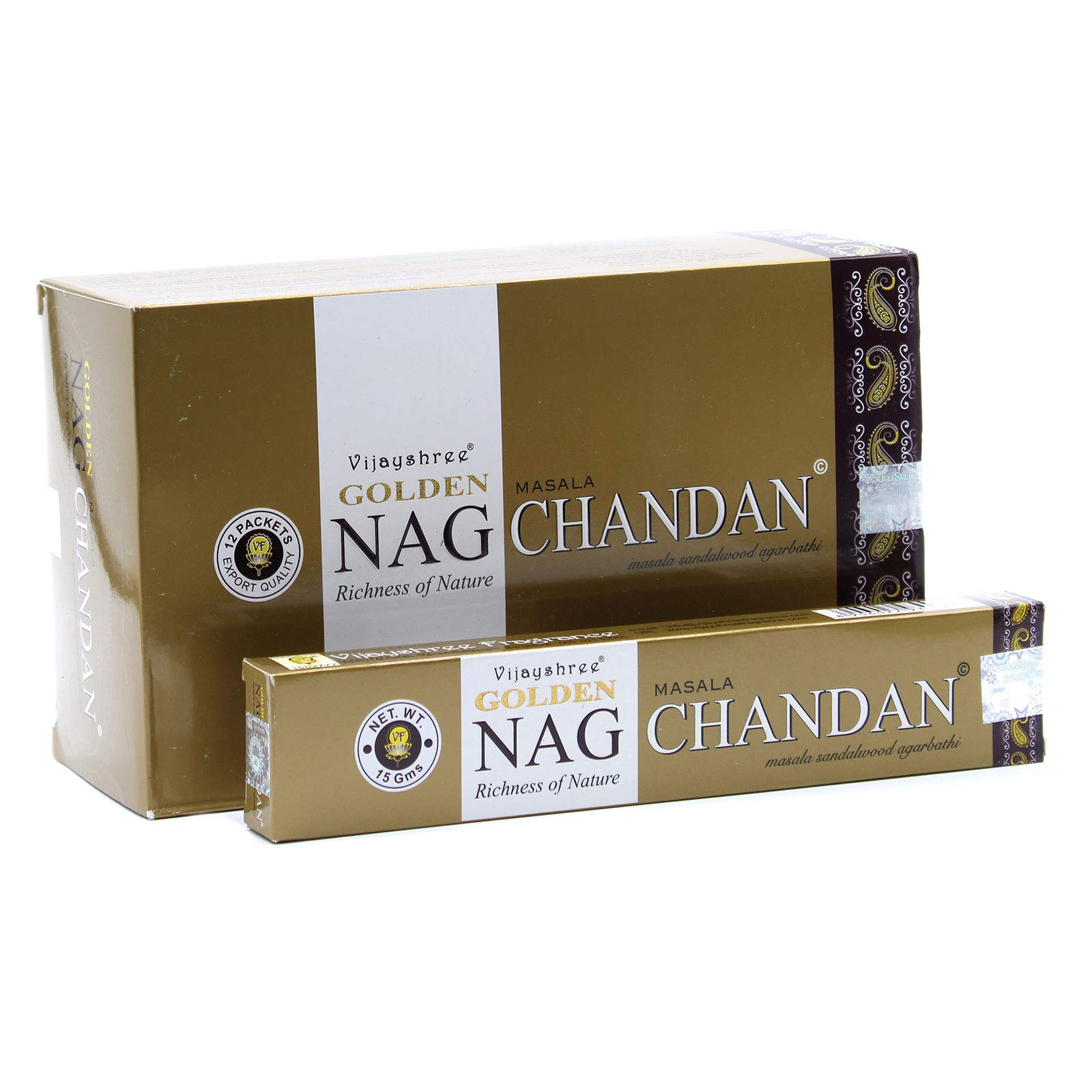 180 gms Box of GOLDEN NAG CHANDAN Masala Agarbathi Incense Sticks - in stock and shipped by Busy Bits