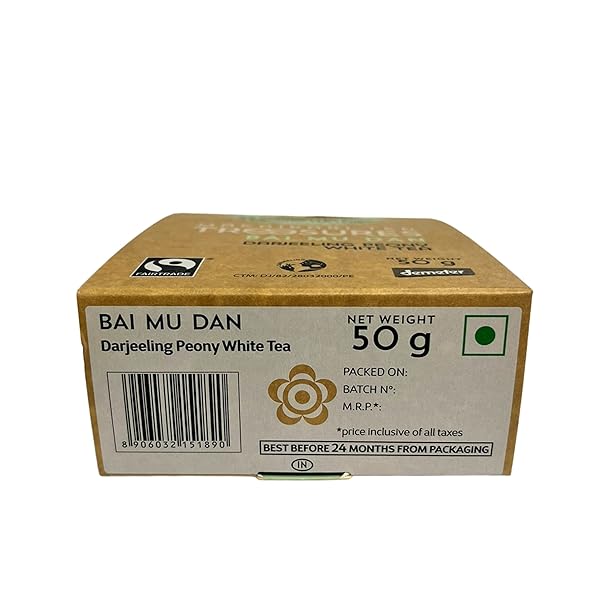 MAKAIBARI BAI MU DAN WHITE PEONY TEA 25 TEA BAGS (50G) PACK | PURE USDA ORGANIC DARJEELING WHITE TEA FROM HIMALAYAS, DELIGHTFULLY RICH FLAVOR & AROMA, LOWER CAFFEINE ALTERNATIVE TO COFFEE| 25 CUPS