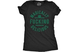 CRAZY DOG T-SHIRTS Womens Saint Patricks Day T Shirts Funny Shenanigans Clover Graphic Tees for Women