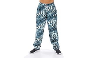 Zubaz NFL Men's Classic Zebra Print Team Logo Pants, Team Variation