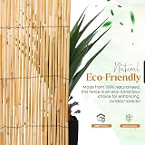FlickBuyz Bamboo Natural Garden Peeled Reed Fence 1M x 4M view 4