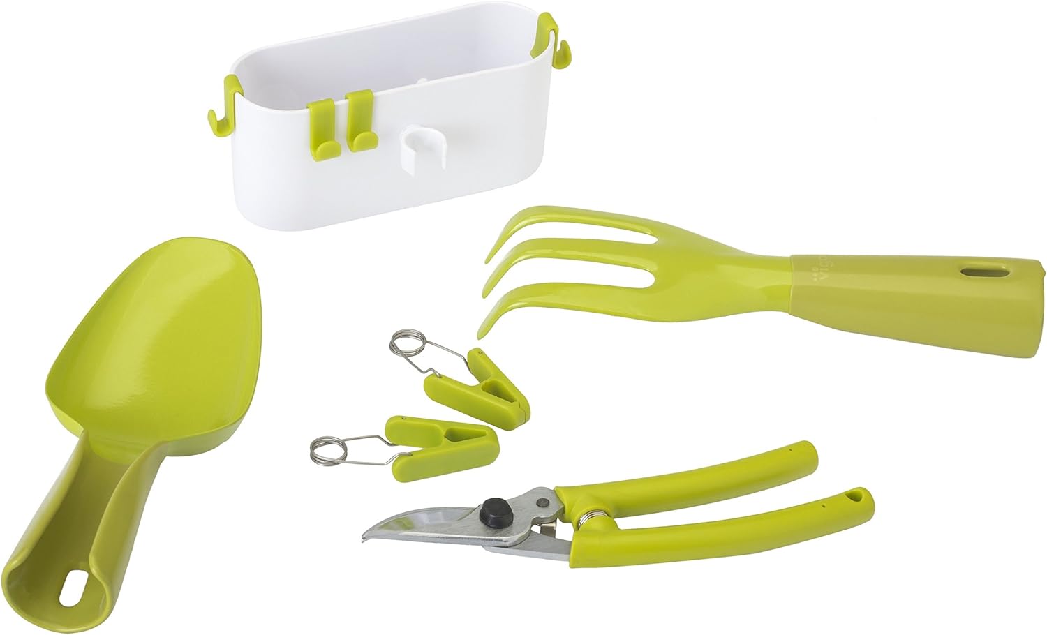 Vigar Set Herramientas Jardín Verde y Blanco 4x3x20 cm: Amazon.es ...