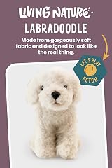 Living Nature Labradoodle Plush Toy 25cm Eco Friendly Cuddly Dog view 2