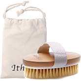 Ithyes Dry Brushing Body Brush Exfoliating Brush Natural Bristle Bath Brush for Remove Dead Skin Toxins Cellulite,Treatment,Improves Lymphatic Functions,Exfoliates,Stimulates Blood Circulation