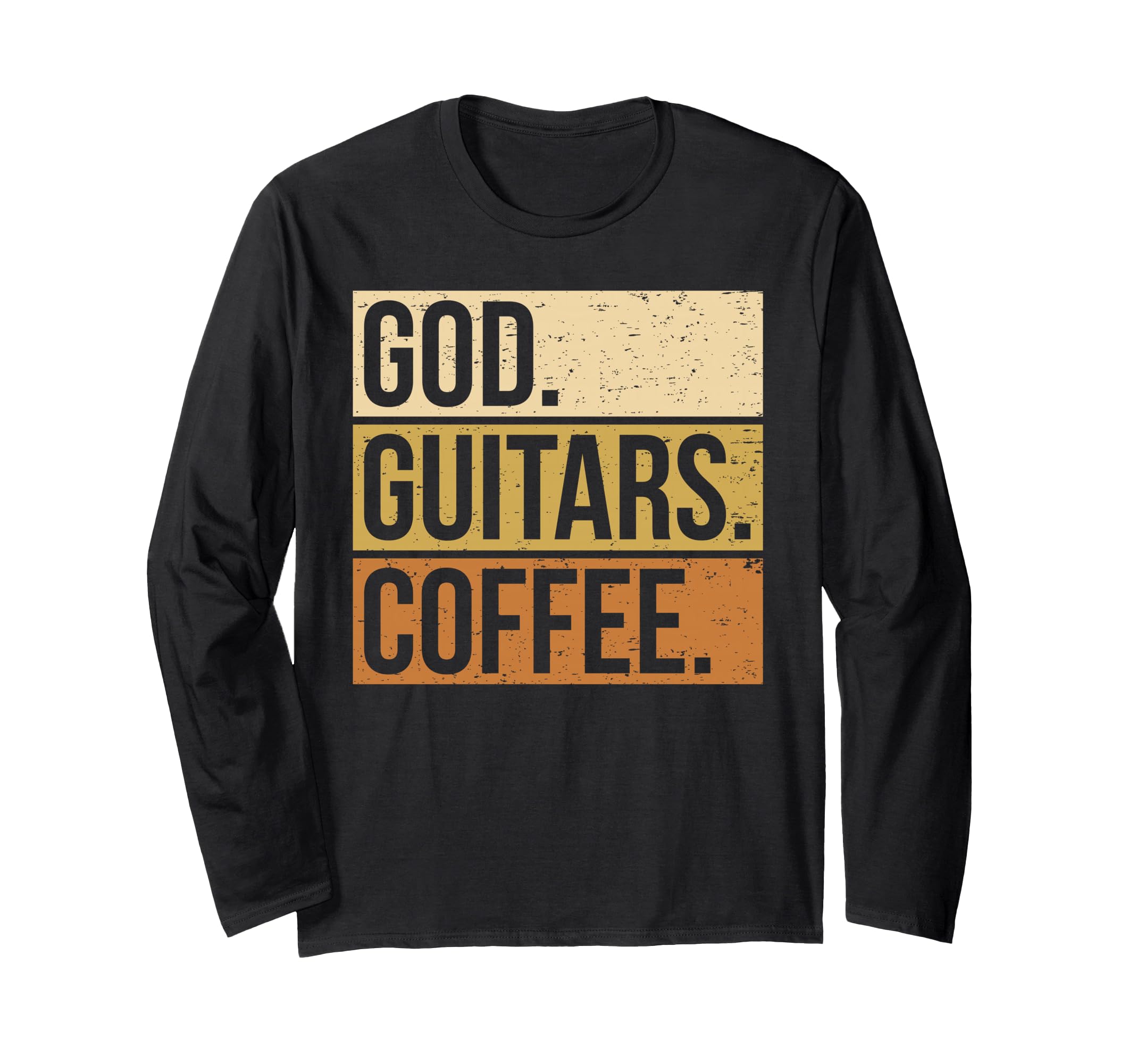 Guitar Player Guitarist I God Guitar Coffee Long Sleeve T-Shirt