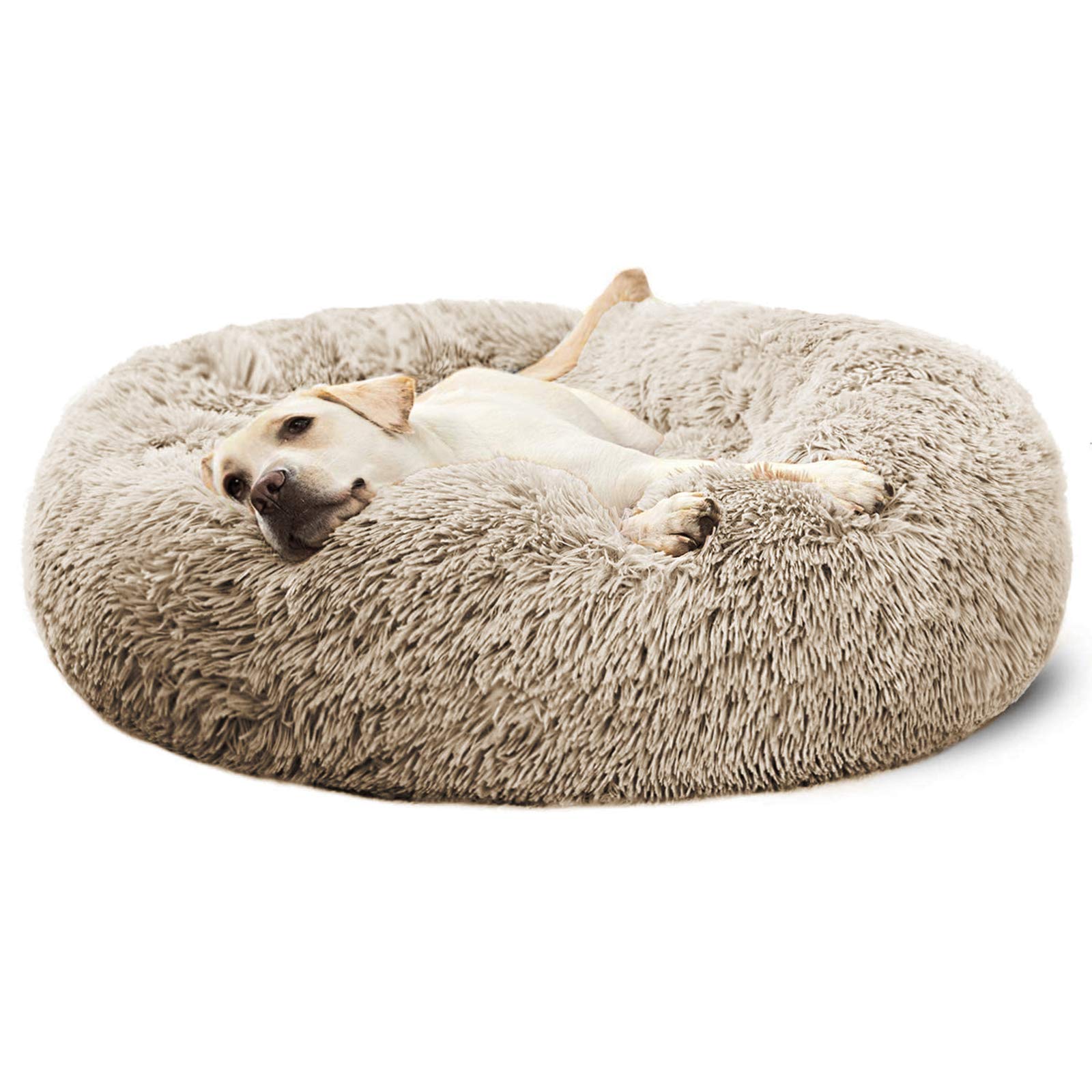 ANWA Dog Beds Calming Donut Cuddler, Puppy Dog Beds Large Dogs, Indoor Dog Calming Beds Large,30''