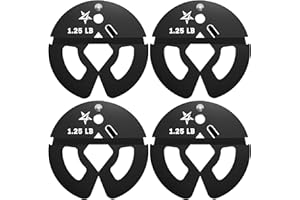 Yes4All Fractional Weight Plates Set, Available In Steel And Rubber, Set of 2/4/6 Plates in 1.25LB, 2.5LB, or 5LB Sizes, Micro Change Plates for Dumbbell and Olympic Barbell Weightlifting
