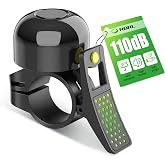RBRL Bike Bell, 110dB Loud Bicycle Bell for Adults Kids, Aluminum Mini Handlebar Bell, Clear Crisp Sound, Fits 21&ndash;22.2mm Handlebars, for MTB, Road Bike, Commuter Cycling