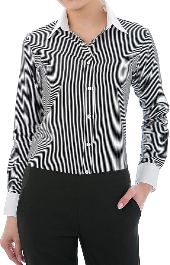 white cotton dress shirt womens