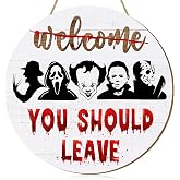Halloween Killer Door Sign,