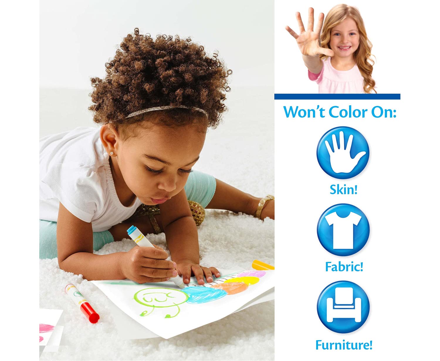 Crayola Color Wonder Fairytales (18 Pages), Mess Free Coloring for Kids & Toddlers, Kids Gifts, Invisible Ink Markers, Ages 3+