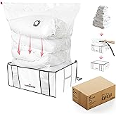 Compactor Pack of 3 XXL, Vacuum Storage Bags, Vacuum Seal Bags for Clothing with Semi-Rigid Box,Compression Cubes for Comforters & Blankets