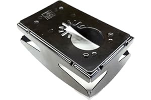 Q BIT Qbit SQ1000-S Stainless Steel Cut Outs, Magnepull QBit Outlet Square Slot Cutter Box for Oscillating Power Multi-Tools to Cut-in Single Gang Wall Boxes Drywall Tools for Home Improvement