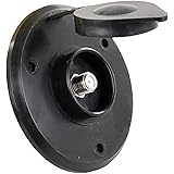 JR Products 476-B-3-A Black Cable TV Plate