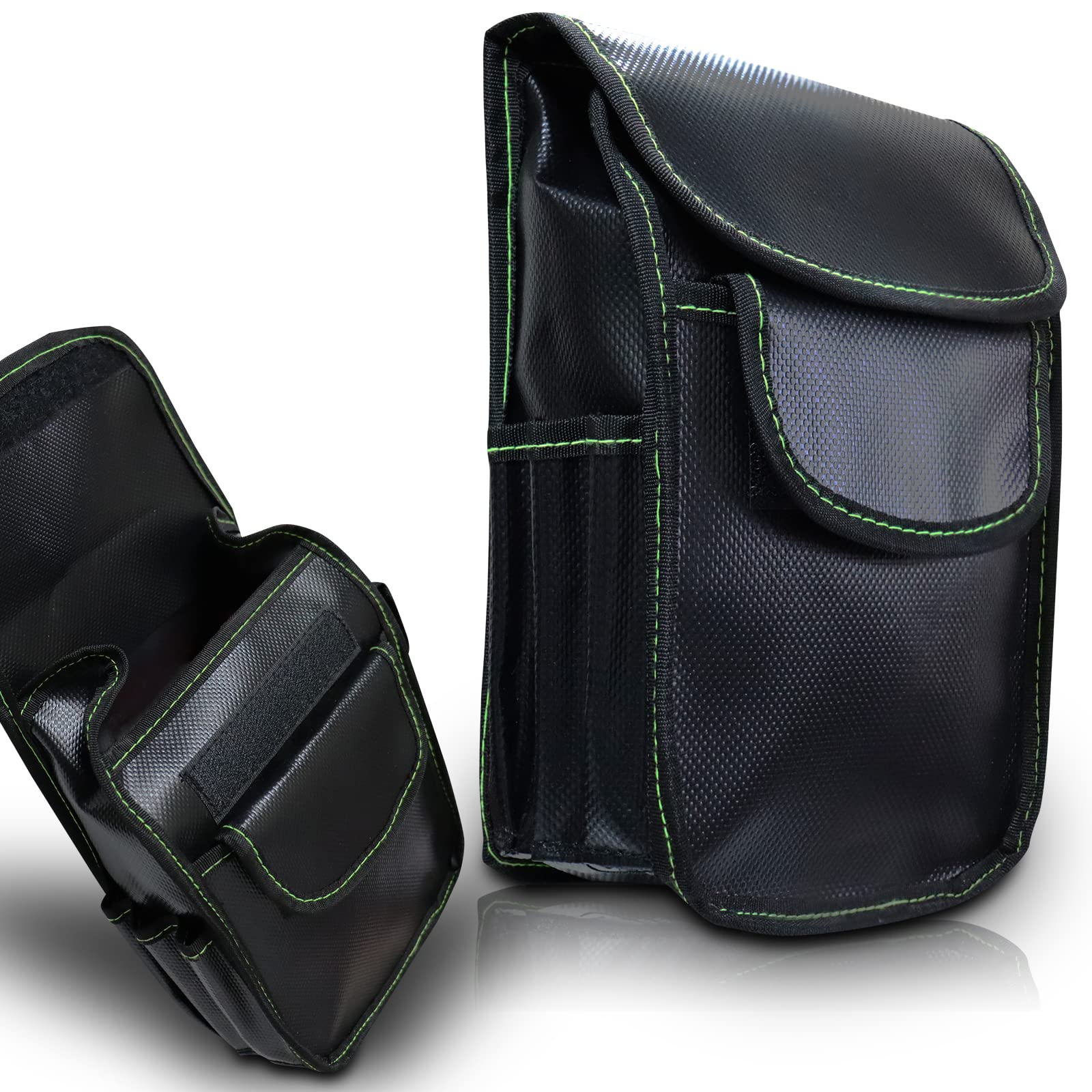 RE-GEN Multi-Purpose Large Capacity Tactical Patrol Pouch Utility Waist Pack | Ideal for First Aid, Medical, Outdoors, Hiking, Walking, Camping, Travel, Tactical, Security (Black/Fluo Detailing)