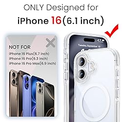 toushion 3 in 1 for iPhone 16 Case Clear with