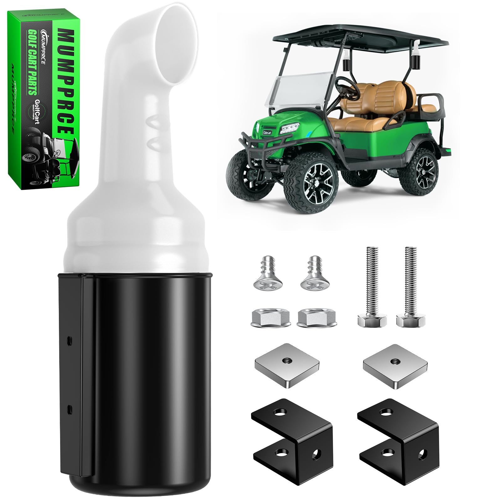 Photo 1 of MUMPPRCE Golf Cart Sand Bottle with Holder No Drilling Required, Universal Golf Cart Sand Pots Fit Club Car, EZGO, Yamaha Models, Divot Filler Sand Bottle, Large Capacity and Easy to Install, 1PCS