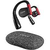 Cleer ARC II Sport Open Ear Headphones, True Wireless Ear Buds with Dual Mic, Sweat Resistant, Multi-Point Connect, 35 Hrs Playtime, Secure Fit, Bluetooth 5.3 Earbuds with Ear Hooks, Preset EQ, Black