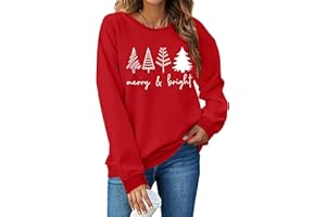 QAUN Sweat-shirt de Noël pour femme : sweat-shirt de Noël pour femme