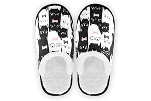 Boccsty Christmas Spa Slippers Halloween House Slipper Indoor Outdoor Non-Slip Home Shoes for Men Woman M-L