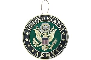 ALLIED FLAG Allied Products Army Heroes Series Holiday Ornament - Officially Licensed Army Medallion