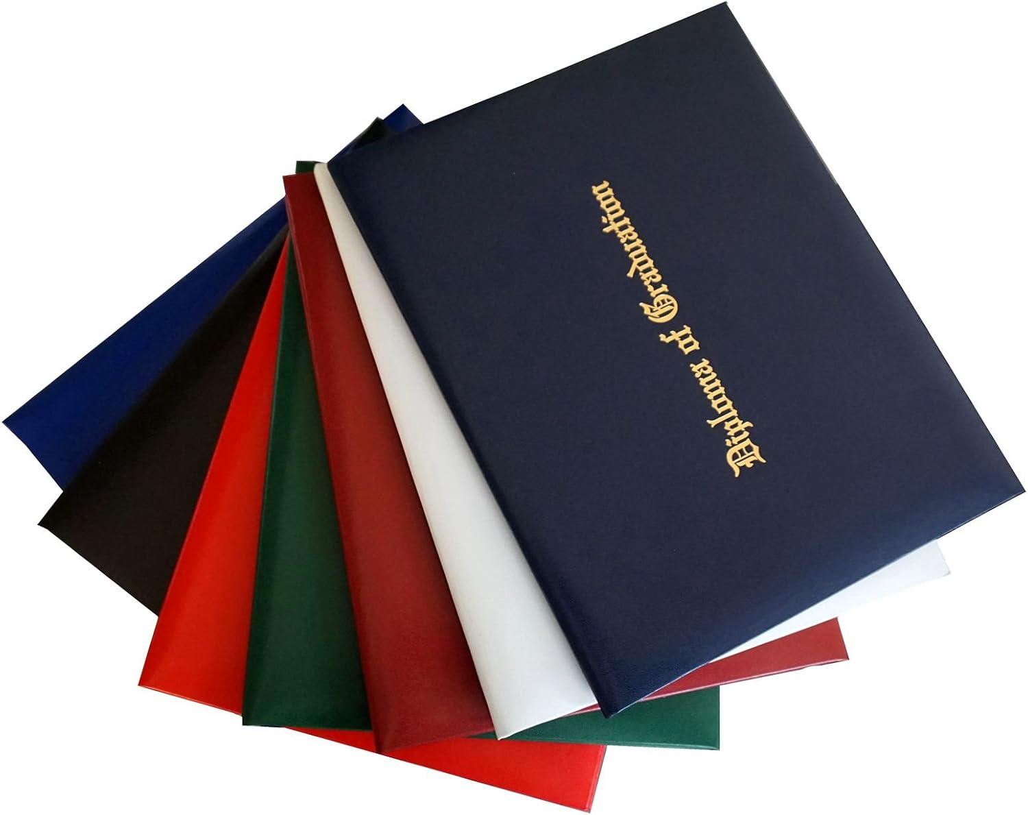 Certificate Cover Imprinted"Diploma of Graduation" Smooth Diploma Cover 8.5" x 11" Grad Days(Navy) : Office Products