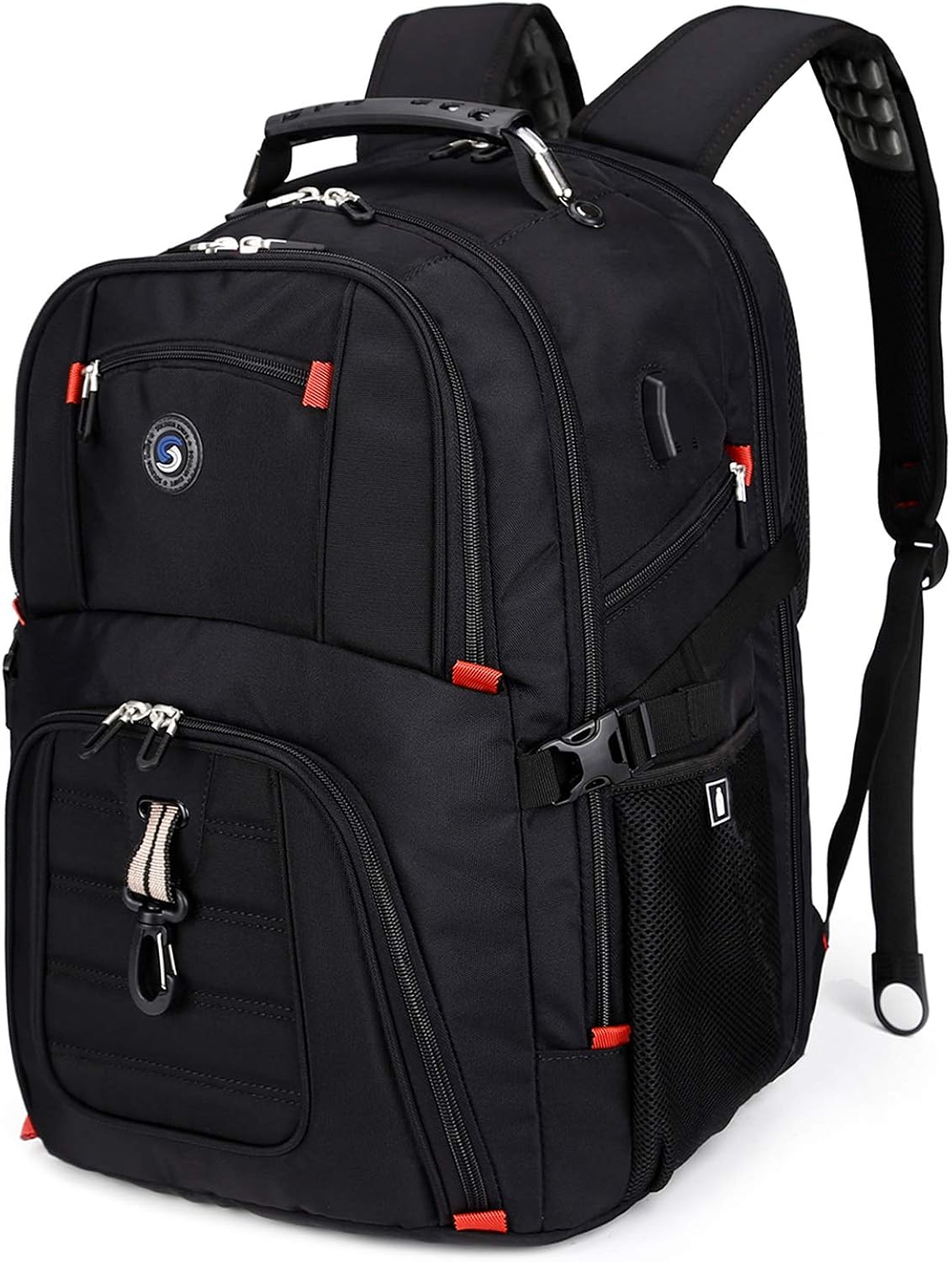 Durable 50L Travel Laptop Backpack with USB Charging Port fit 17 Inch Laptops: Computers & Accessories