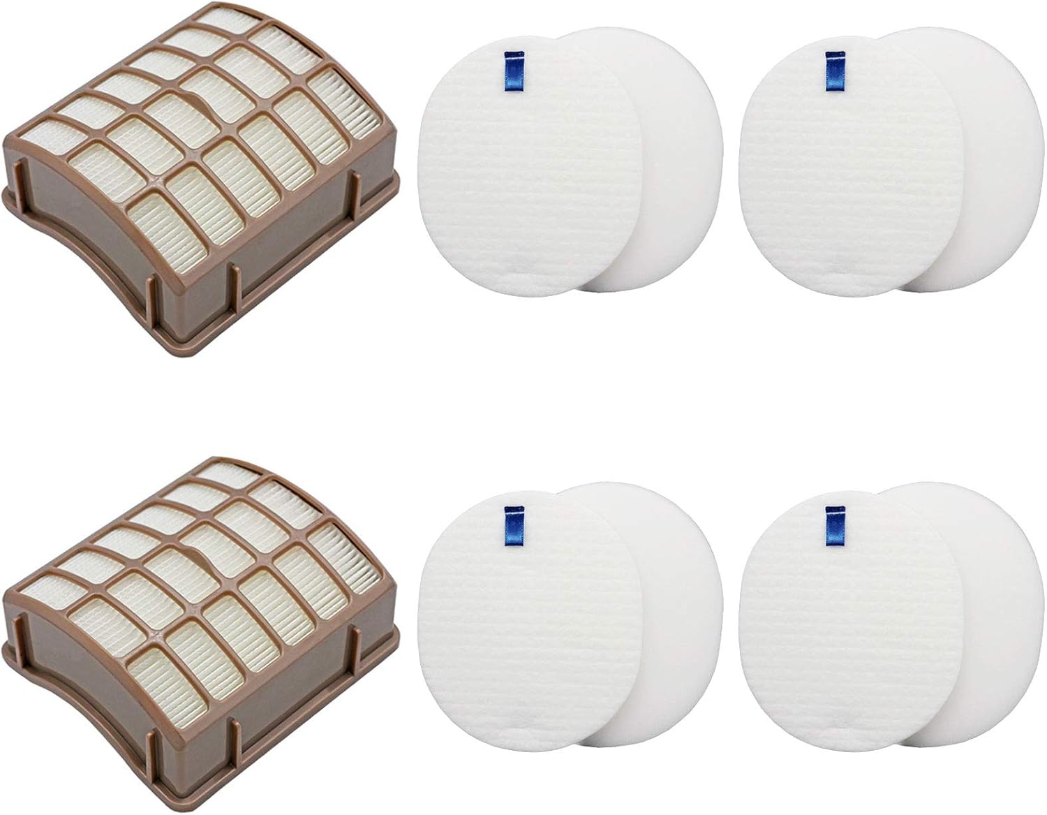 Vacuum Filters Replacement Set for Shark Navigator Rotator Professional NV70 NV71 NV80 NVC80C NV90 NV95 UV420, Compare to Part # XHF80&XFF80, 2 Post Filters + 4 Foam Filters + 4 Felt Filters: Appliances