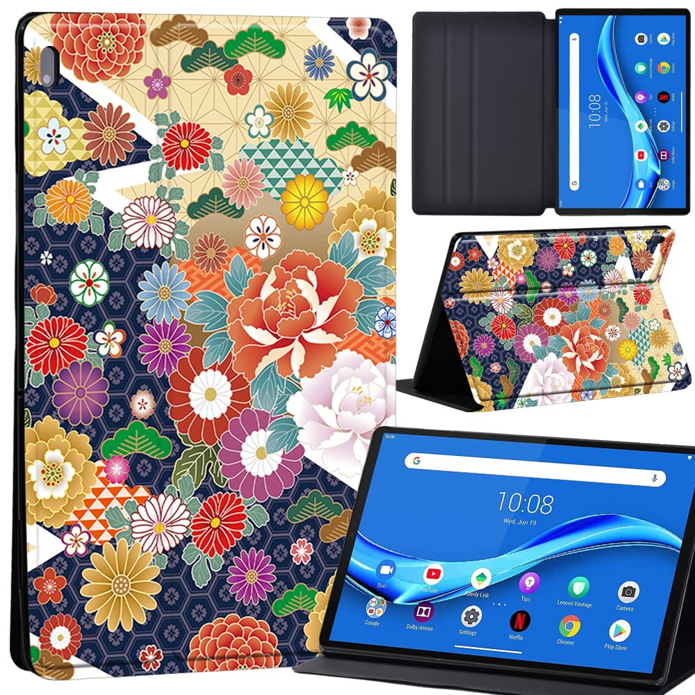 Case For Lenovo Tab M10 FHD Plus 10.3 inch (TB-X606X TB-X606F) Leather Case with Auto Wake-up, Flip Case for Lenovo Tab M10 FHD Plus Cover (flower001)