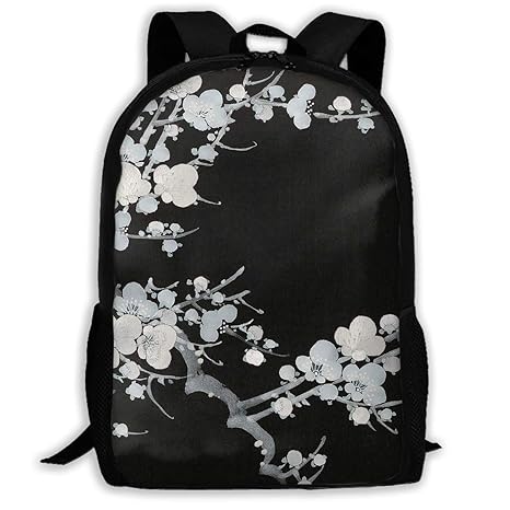 Amazon Co Jp ホワイトサン 梅の花 ホワイト ブラック リュック Amazon Co Jp ホワイトサン 梅の花 ホワイト ブラック リュック