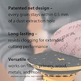 Mirka Abranet Ø150 mm Hook & Loop P180 Sanding Disc 50 pcs view 6