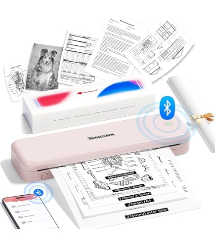 Amazon.com: Phomemo M834 Portable Printer, Wireless Bluetooth