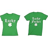 St. Patrick's Day Irish Matching Couples t-Shirts Funny Shirts Lucky Lucky Fucker Shamrock Group Drinking Shirt