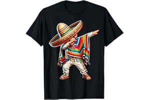 ARZER Mexican Boy Dabbing Poncho Cinco de Mayo T-Shirt