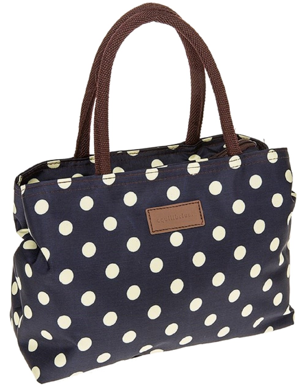 Joe Davies Equilibrium Spotty Navy and Cream Waterproof Handbag