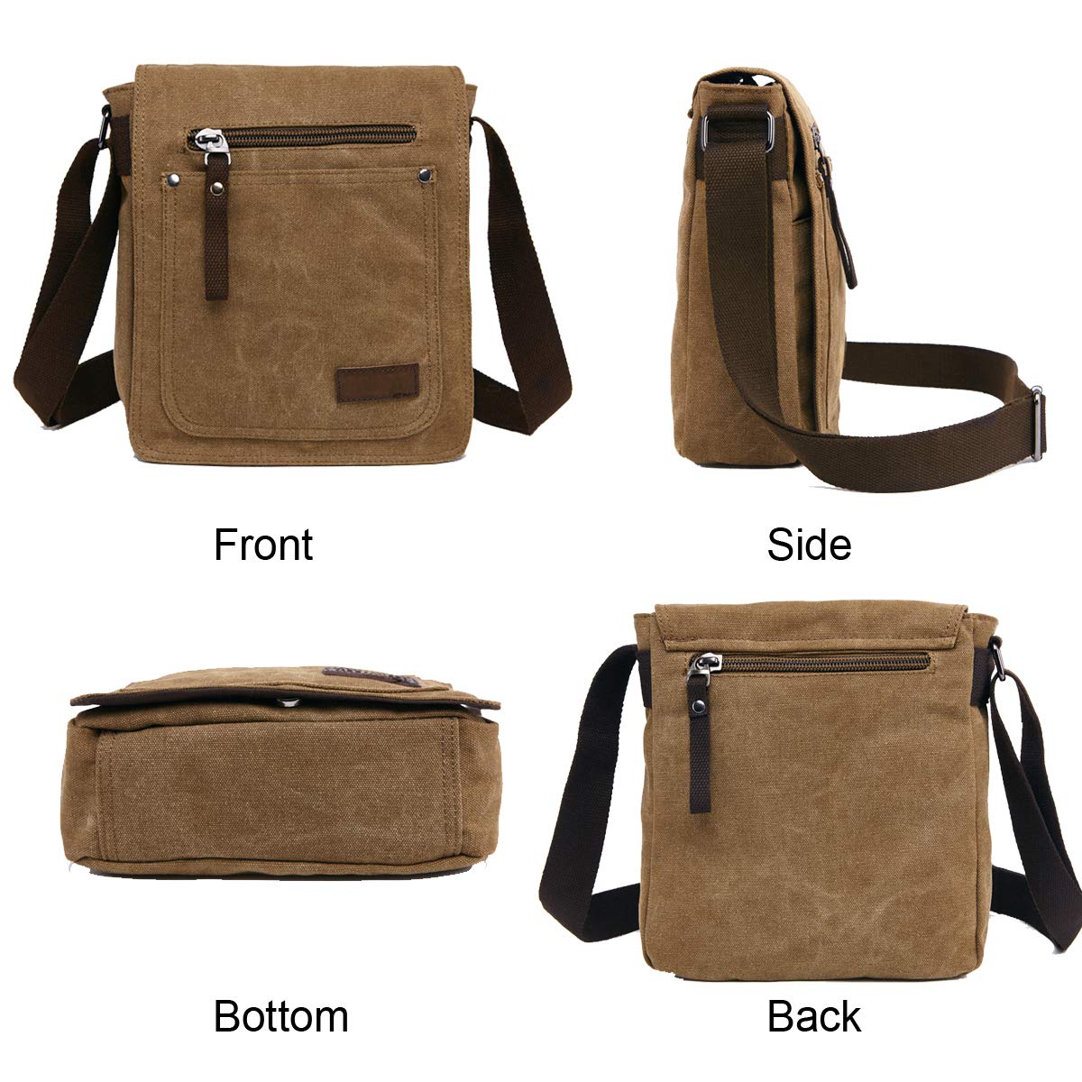 men's small canvas shoulder bags