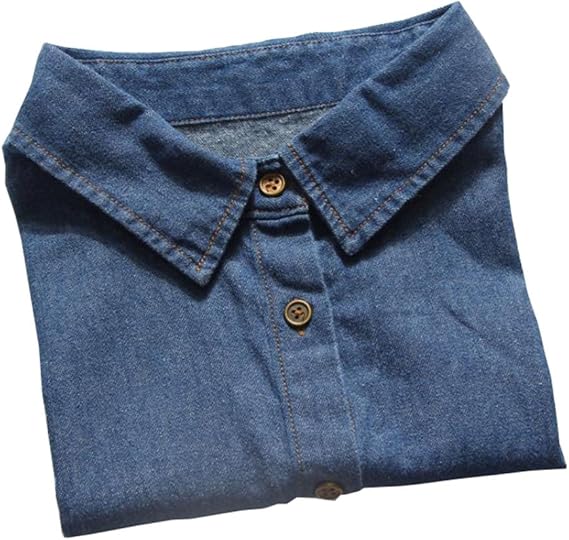 Amazon Ainial つけ襟 レディース デニムシャツ 付け襟 角襟 デニム フェイク襟 インナー シャツ ブラウス 重ね着 つけえり 付け衿 つけ衿 大人 カジュアル フォーマル 上品 ファッション小物 通販