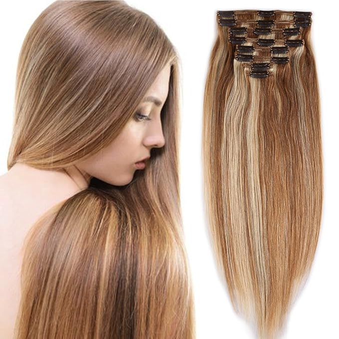 Extension Capelli Veri Clip Meche Volumizzante 25cm 110g 8 Fasce